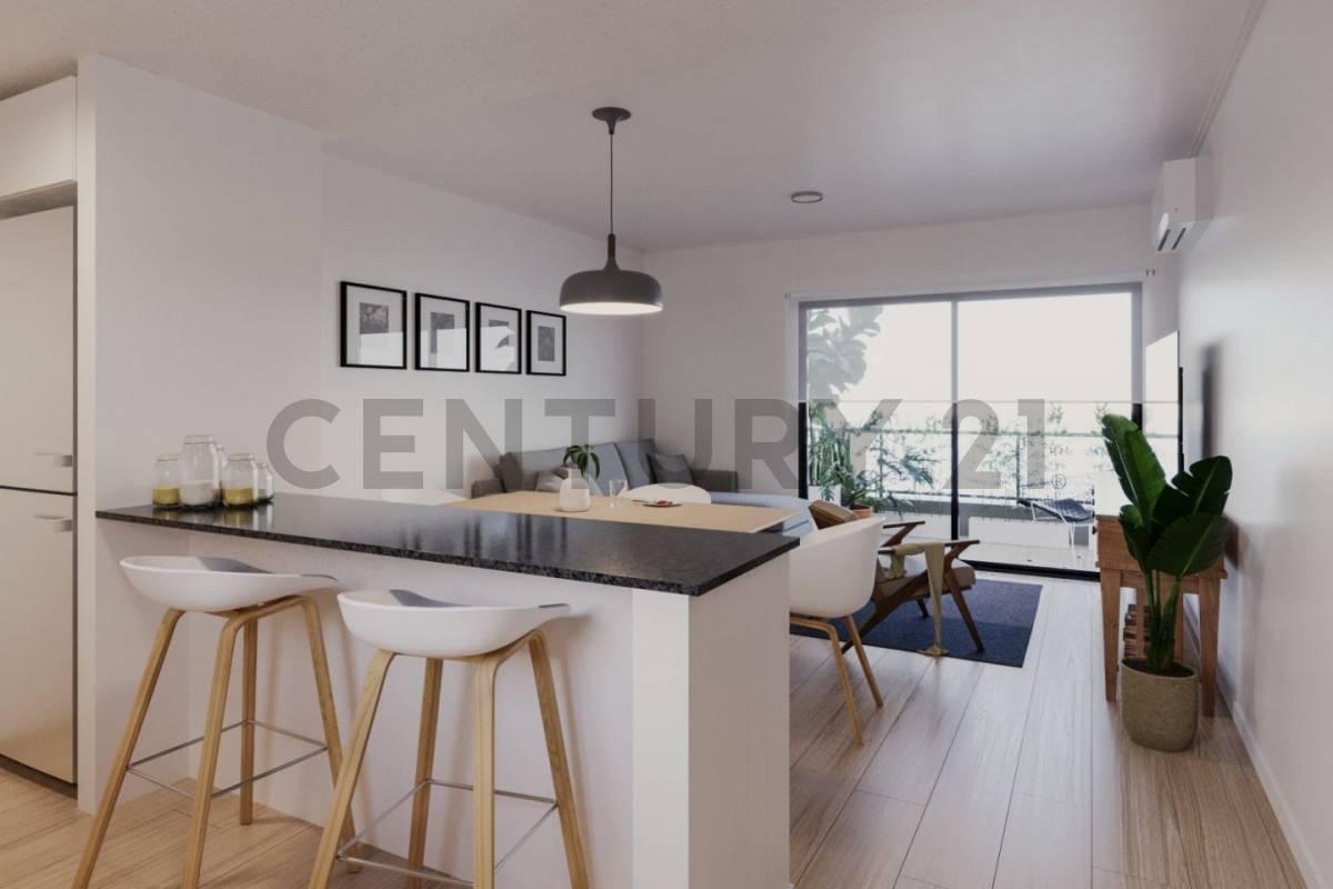 Monoambiente en construcción con balcón – 5º piso al contrafrente, La Plata