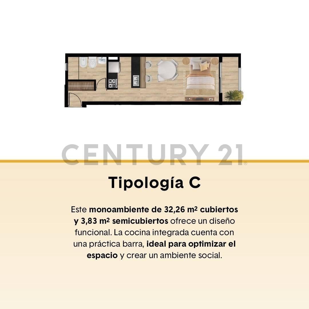 Foto de Monoambiente EN VENTA en construcción - ENTREGA DICIEMBRE, imagen 5
