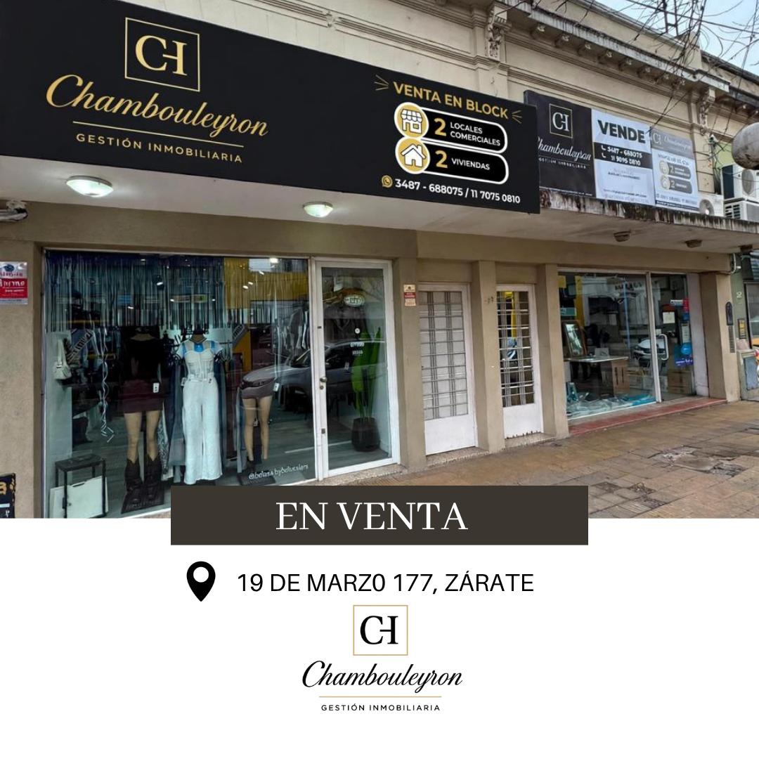 VENTA LOCAL COMERCIAL EN 19 DE MARZO 177, ZÁRATE