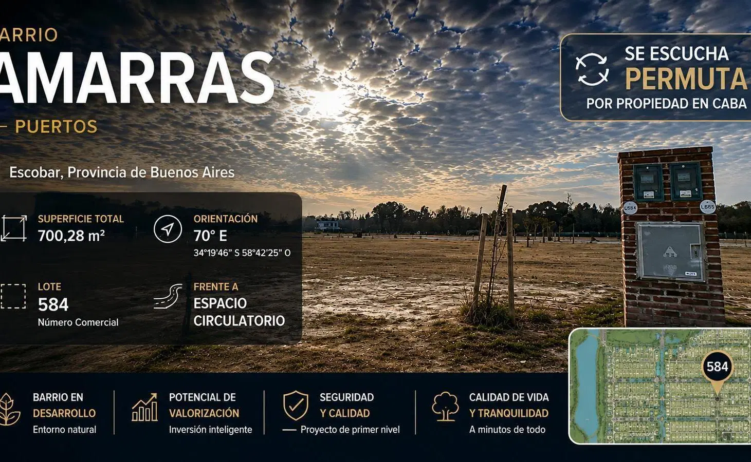 Terreno en Escobar venta 4
