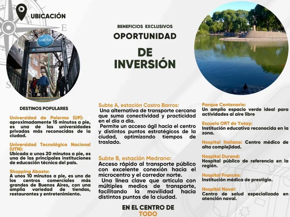 Venta Almagro: monoambiente Divisible en Pozo, Efectivo 50%   Financiación Flexible a Largo Plazo. 2