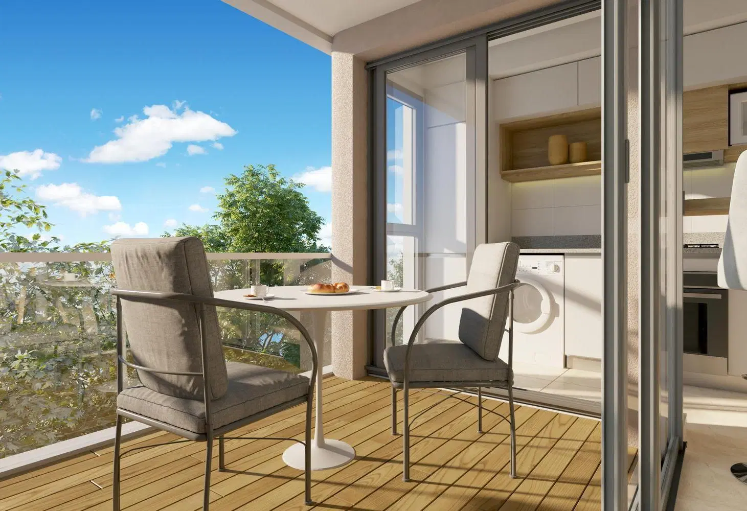 Departamento a estrenar semipiso 2 ambientes cochera opcional Afianza Plaza 1