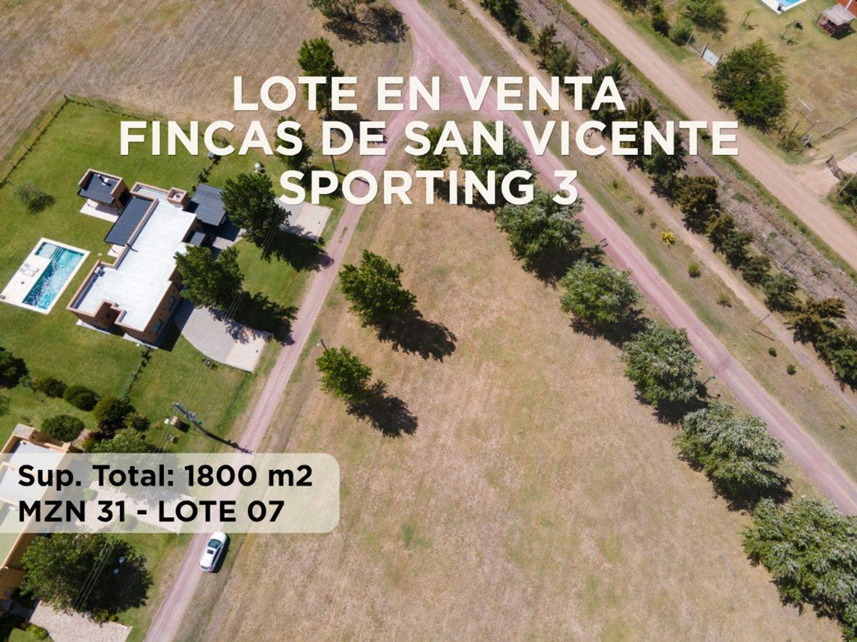 Foto de LOTE 1800mts FINCAS de SAN VICENTE SPORTING VENTA, imagen 1