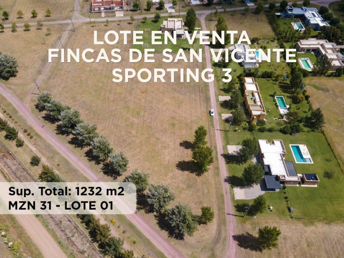 Foto de LOTE 1232mts FINCAS de SAN VICENTE SPORTING VENTA, imagen 3