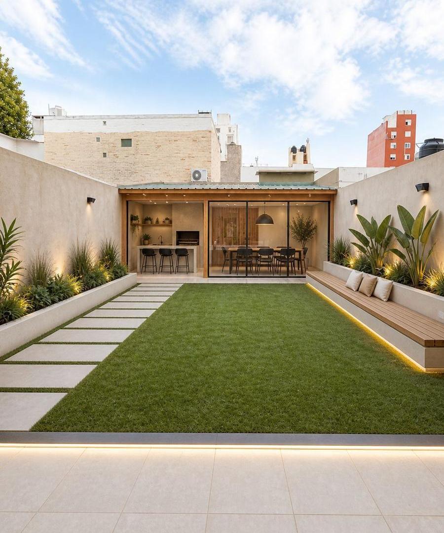 Foto de Monoambiente con patio y quincho cerrado, imagen 4