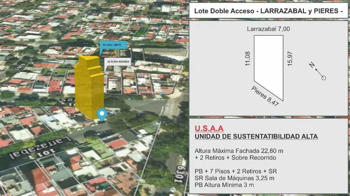VENTA LOTE Doble Frente Larrazabal-Pieres LINIERS 3