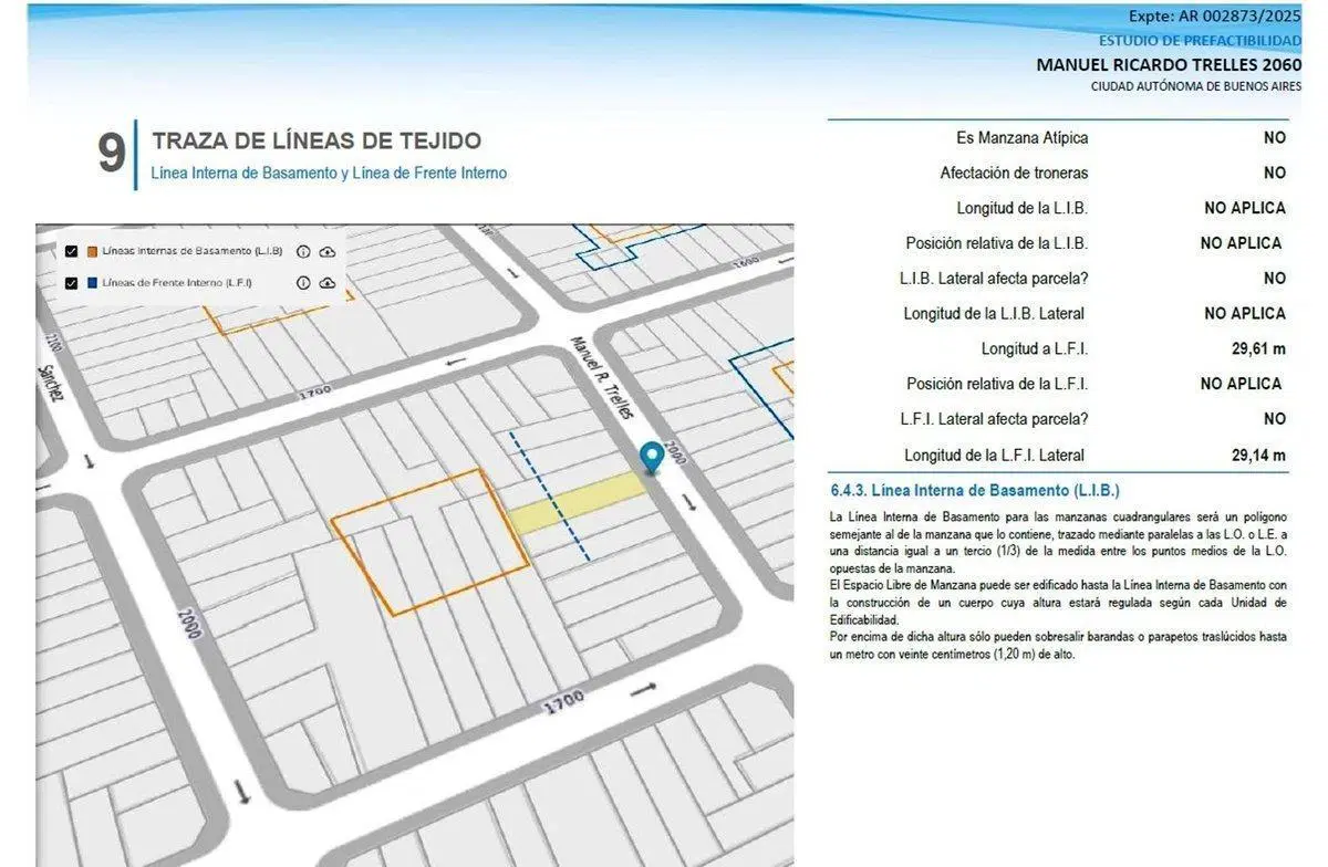 Lote en venta en Villa General Mitre 3