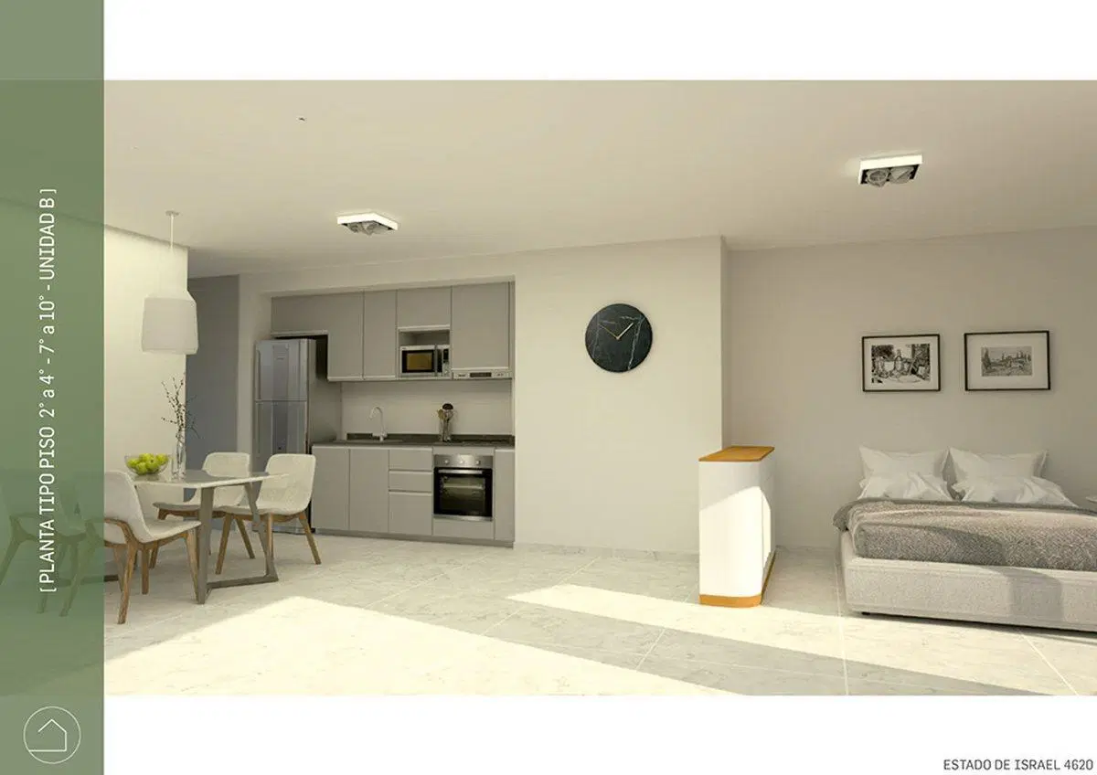 MONOAMBIENTE 41 m2 EN VENTA ALMAGRO 3