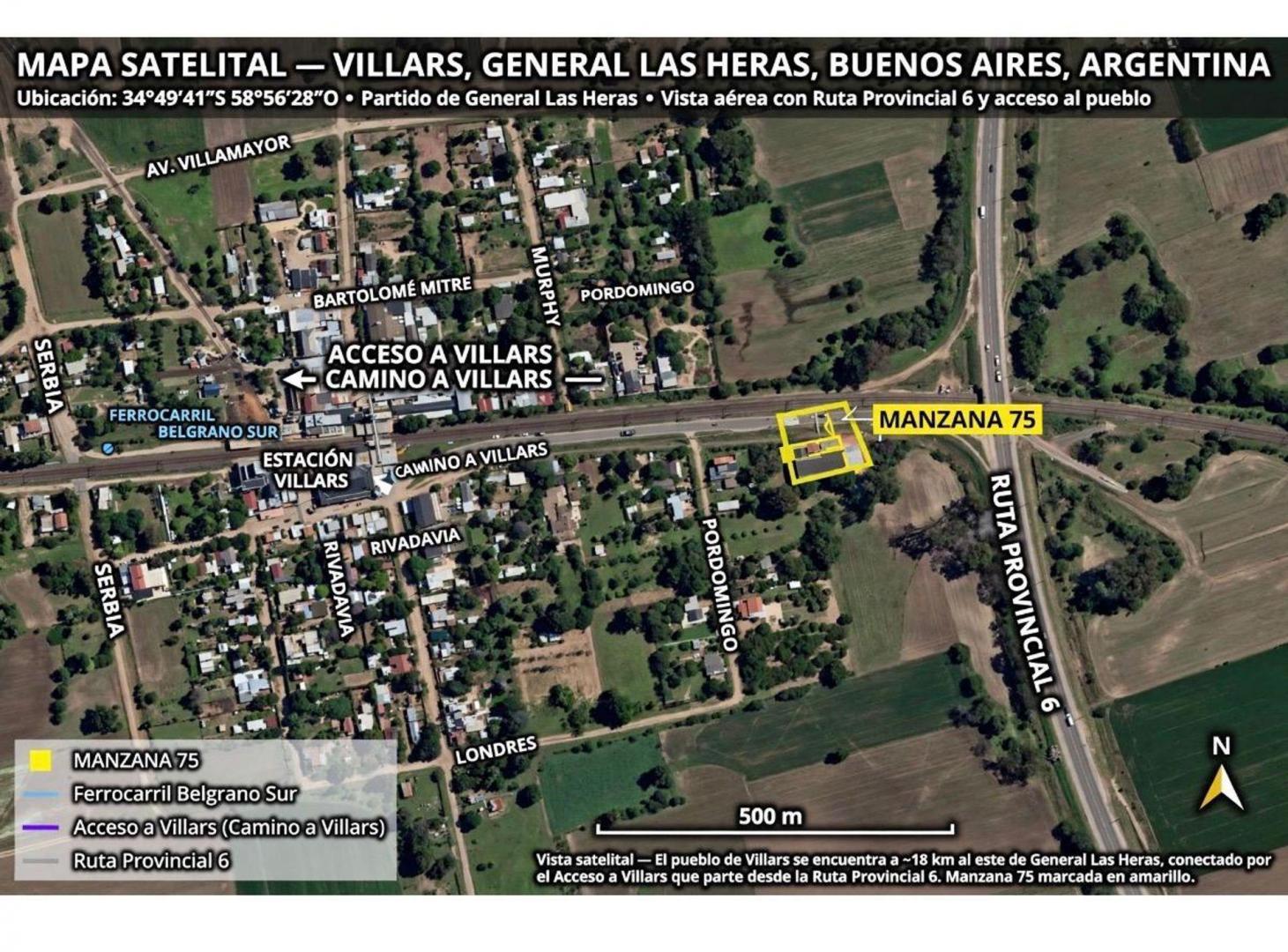Foto de Venta Villars Lote 330m2 sobre Acceso a Ruta 6, imagen 2