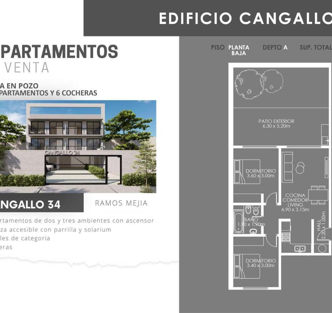 DEPARTAMENTO DE 2 AMB.ULTIMO DISPONIBLE RAMOS MEJIA