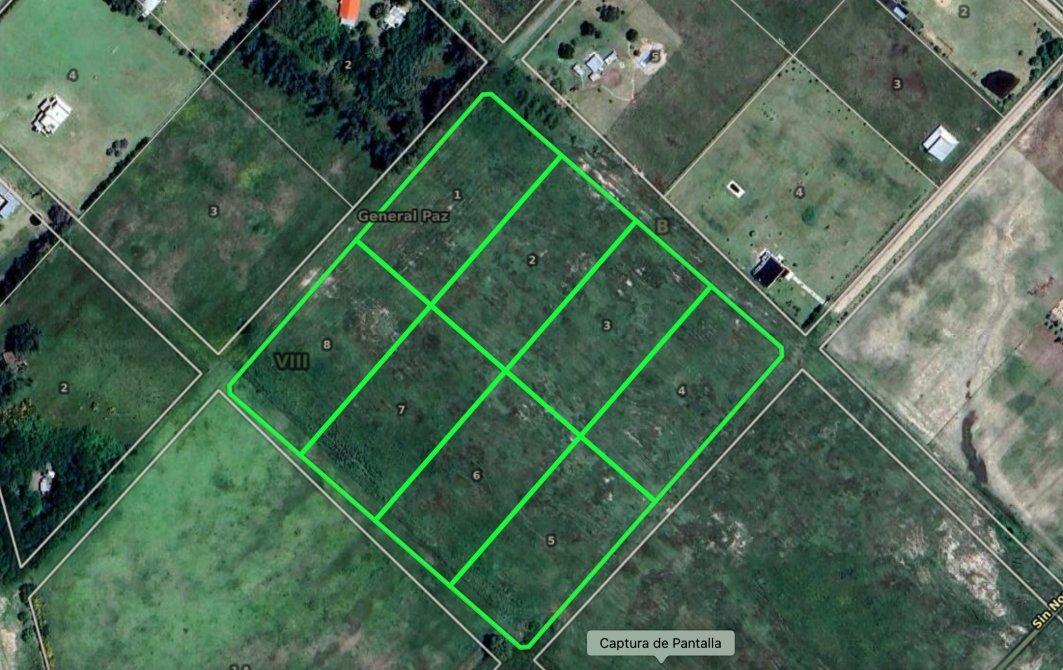 Lotes de 5000 m2. Zona de quintas. Ranchos. General Paz.