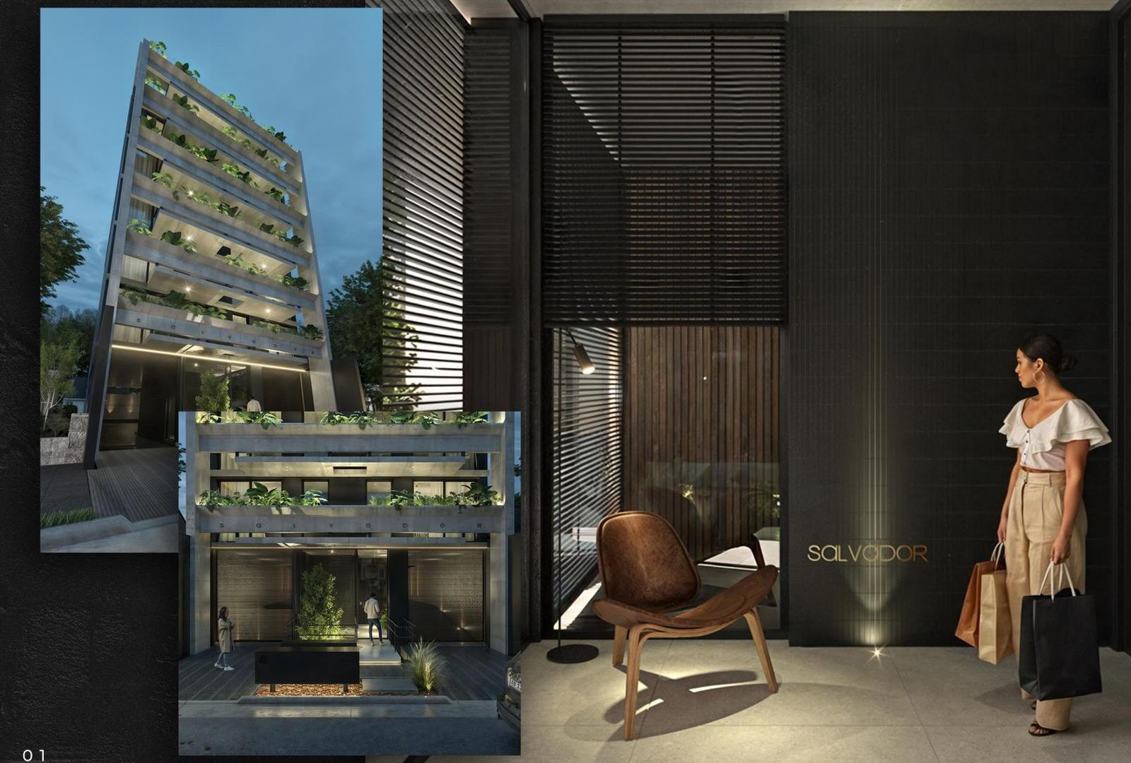 Venta - Departamento en pozo semi pisos de 2 ambientes al frente con balcón - Barrio Chauvín