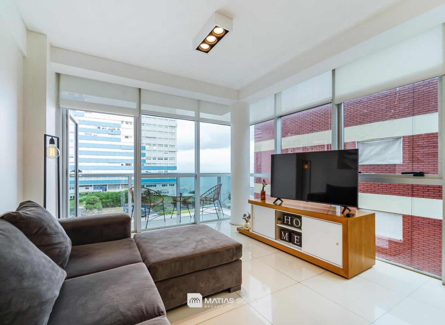 Alquier 9 meses - Departamento - 3 ambientes - Vista al mar - Cochera - Edificio Sofia III