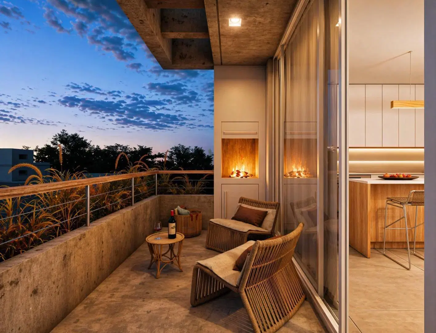 Venta - Departamento - Dos Ambientes - Parrilla en el Balcon - Guemes - Premium 1