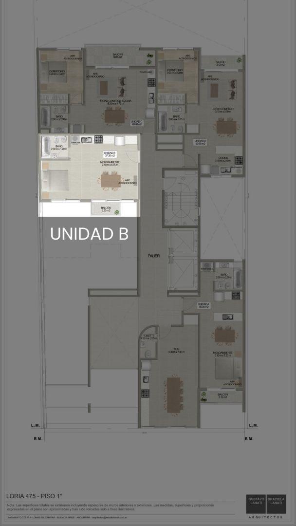 Foto de venta - monoambiente Loria 475 piso 1 B - Lomas de zamora, imagen 2