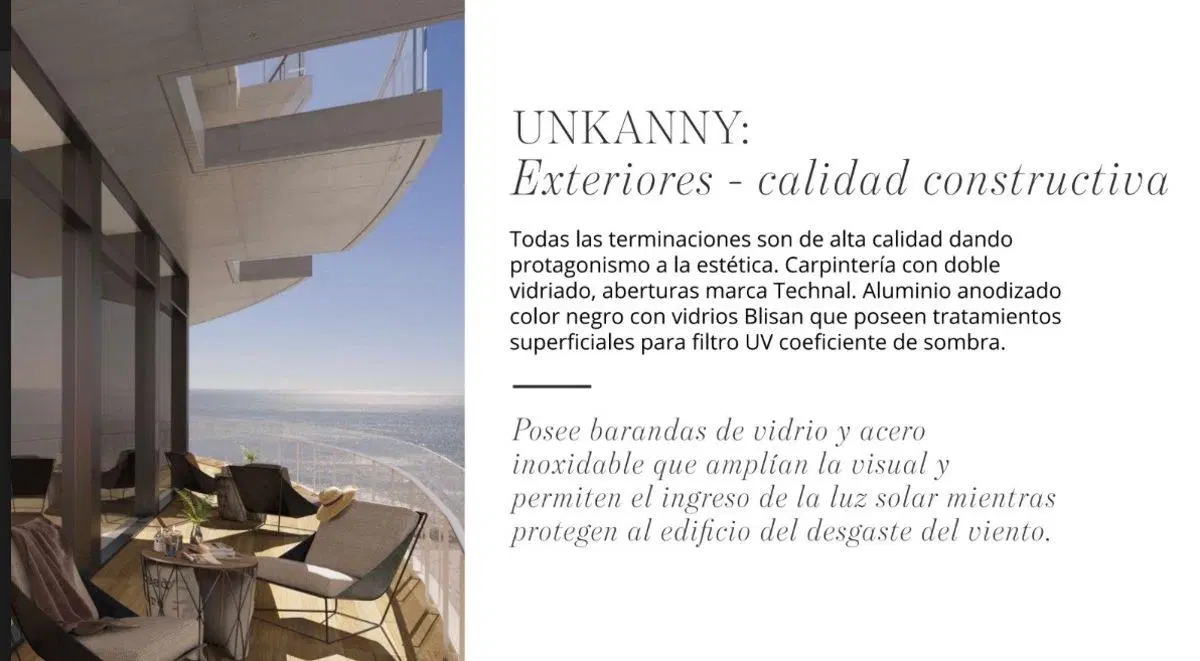 VENTA 2 AMBIENTES ALEM Y LA COSTA A ESTRENAR BALCÓN TERRAZA ANENITIS UNIICO 5