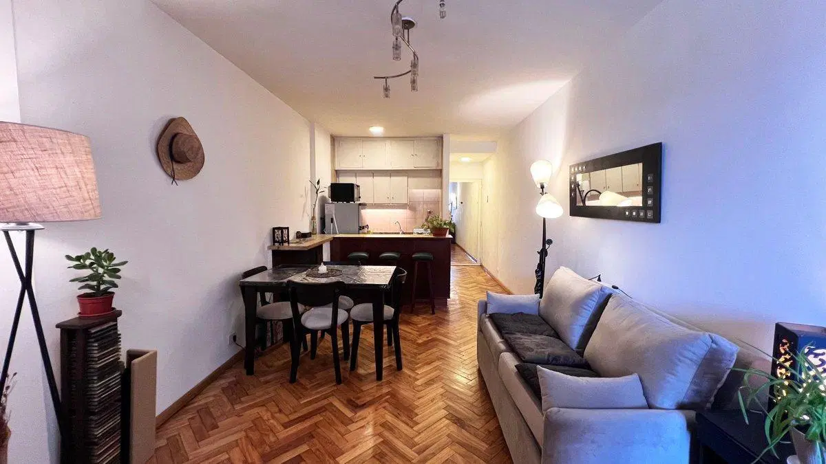 VENTA MONO CON BALCON FRENTE EN PALERMO APTO.CRED 5