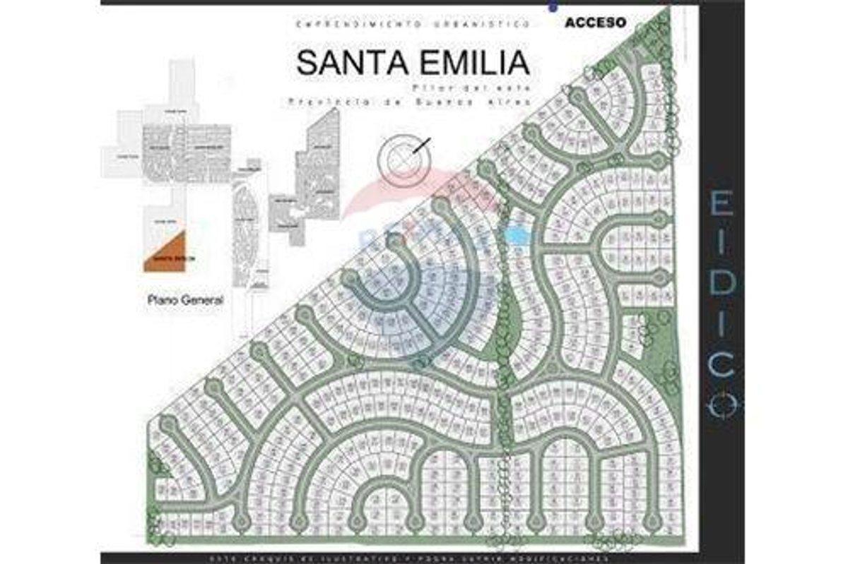 Venta Terreno 563 m2 Pilar Del Este Santa Emilia