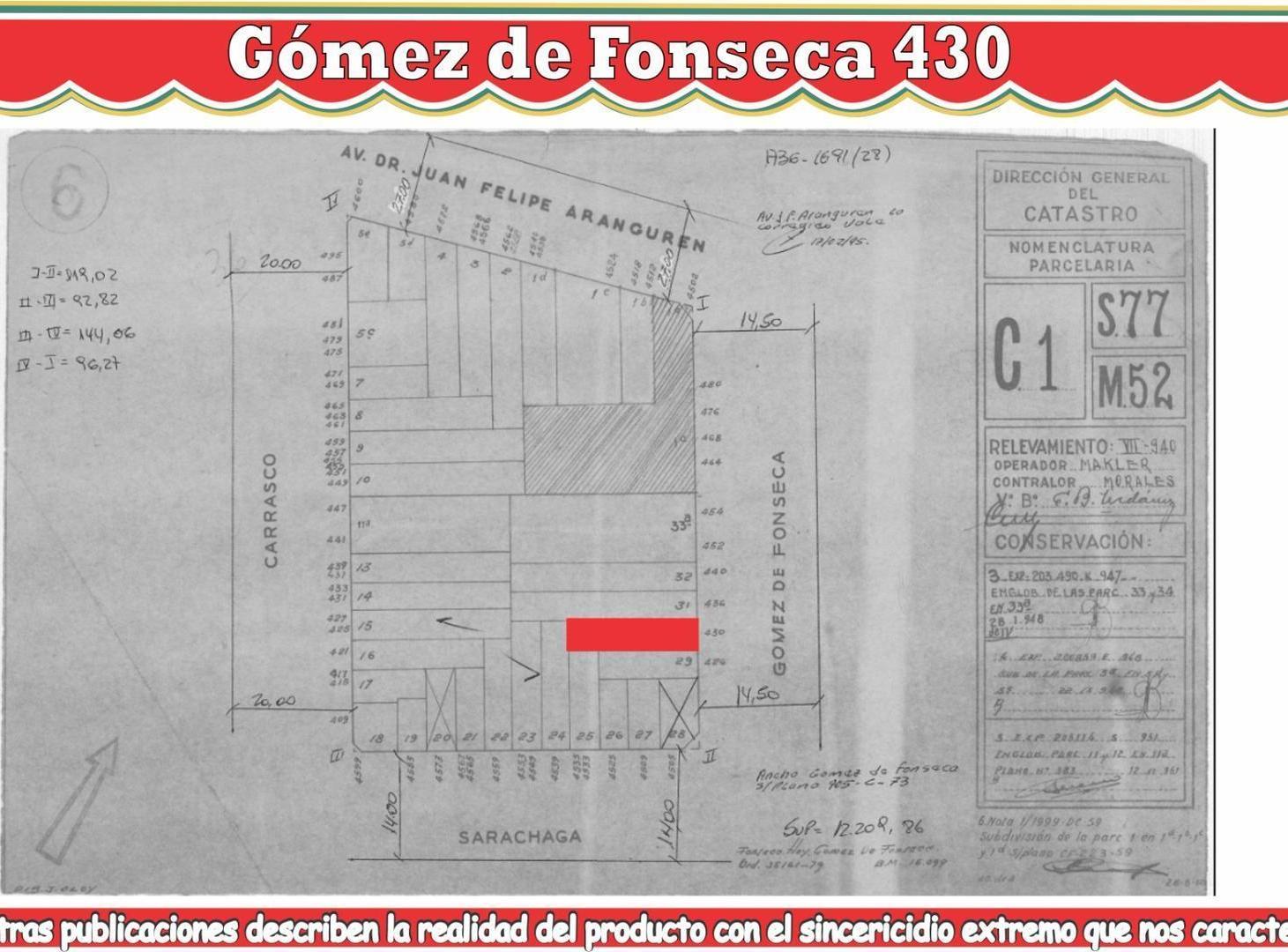 TODA LA CARNE  AL ASADOR - Terreno 7.79x34.66