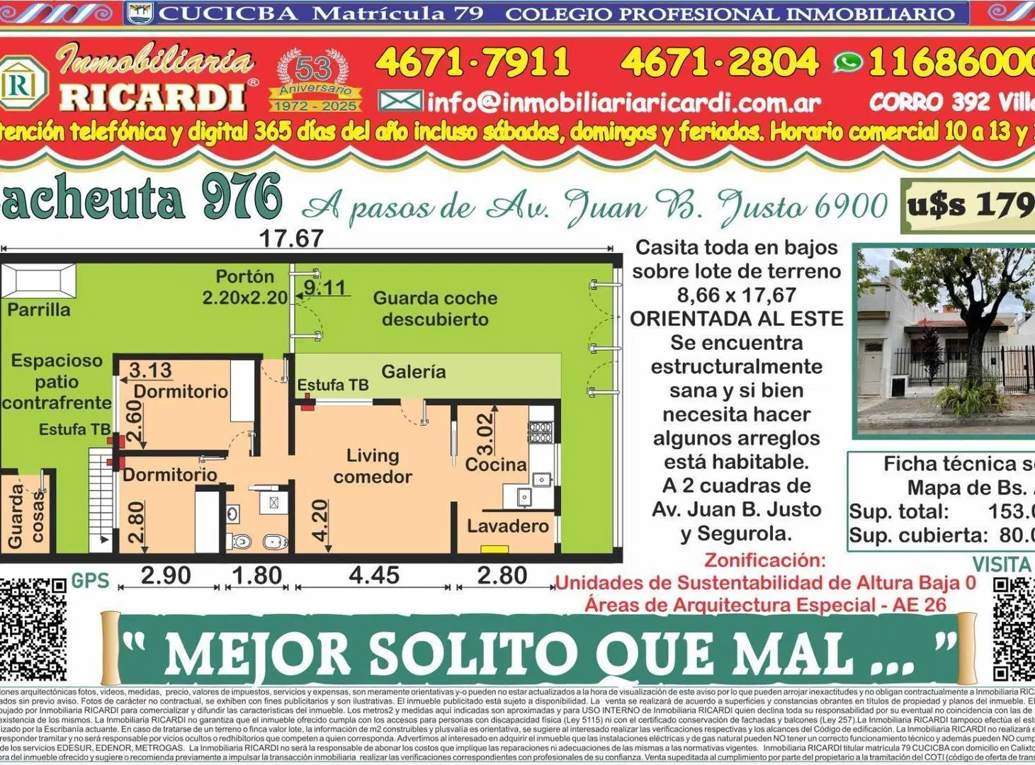 MEJOR SOLITO QUE MAL..casa digna lote propio toda en bajos 2