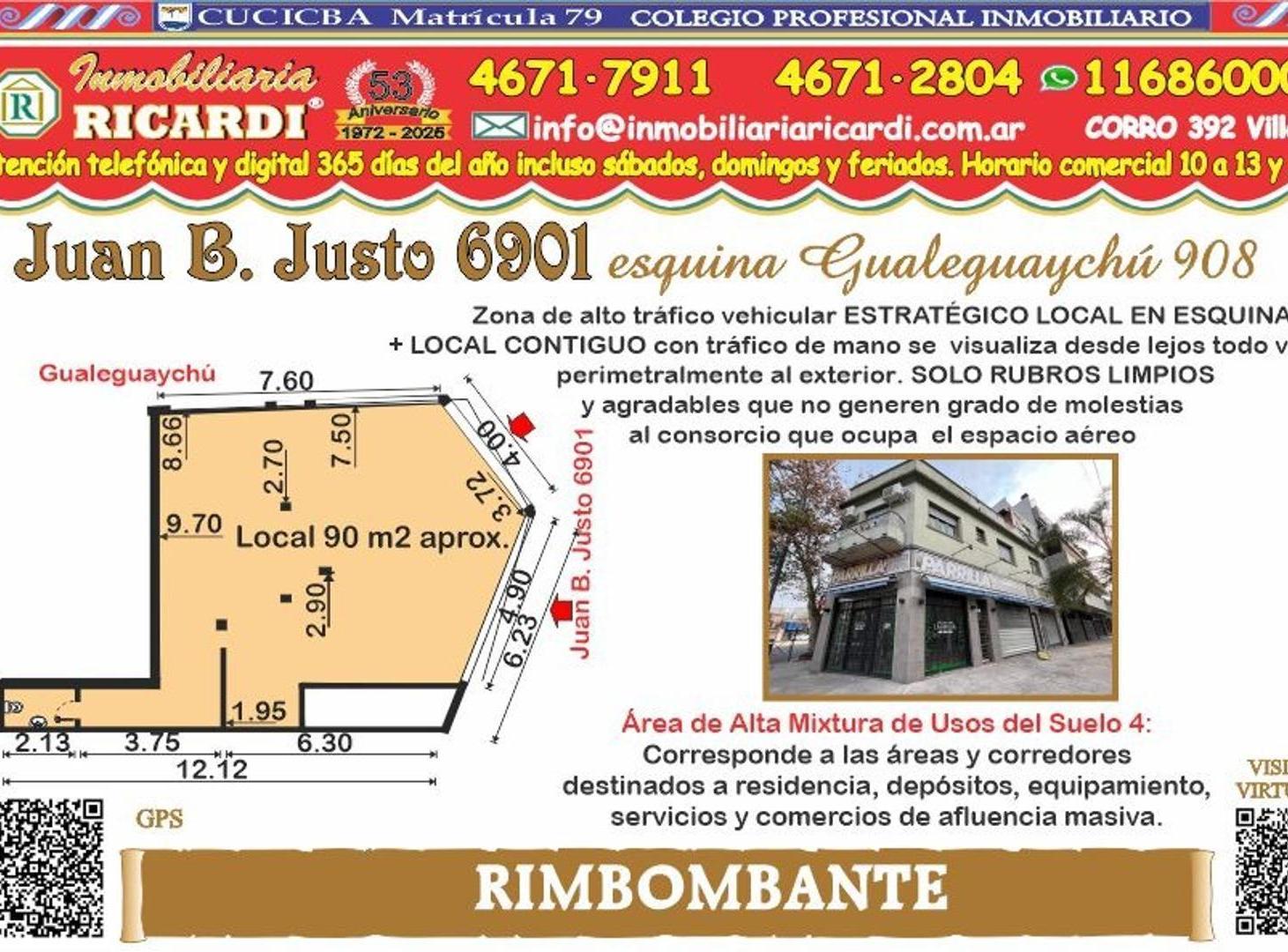 Foto de RIMBOMBANTE ESQUINA TRAFICO DE MANO se visualiza desde lejos, imagen 2