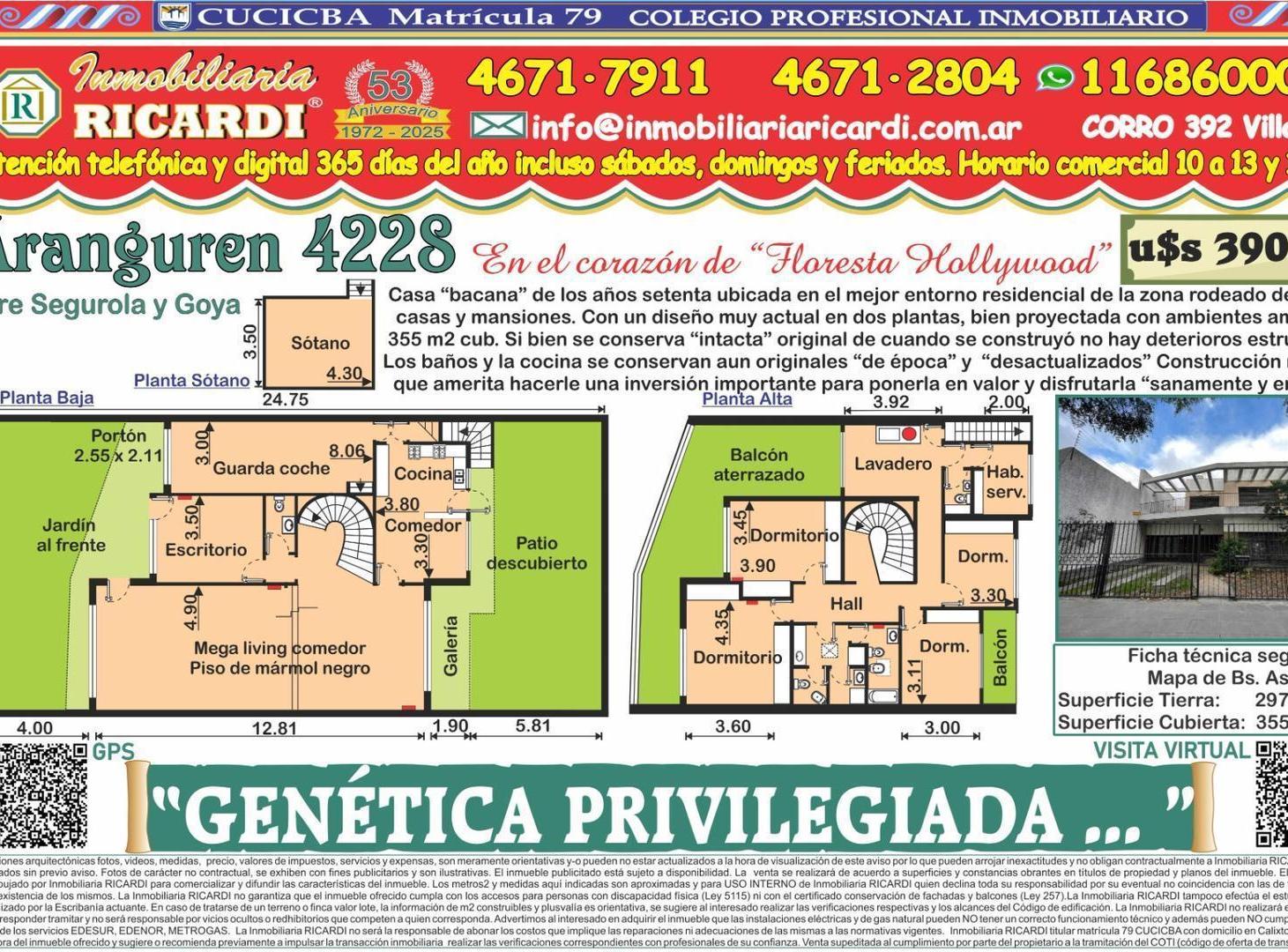 Foto de GENÉTICA PRIVILEGIADA monumental casona de los años setenta, imagen 1