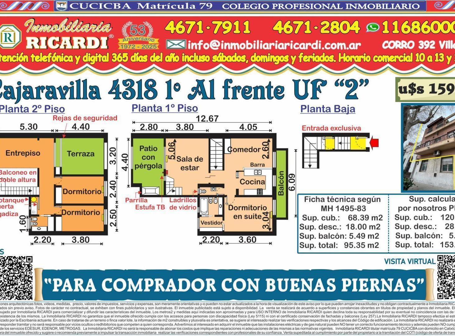 Foto de PARA COMPRADOR CON BUENAS PIERNAS - PH 1º piso entrada exc., imagen 4