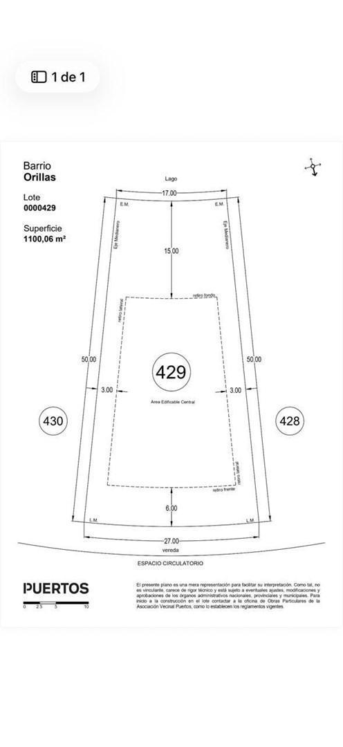 Terreno Lote en Venta en Puertos, Escobar, G.B.A. Zona Norte