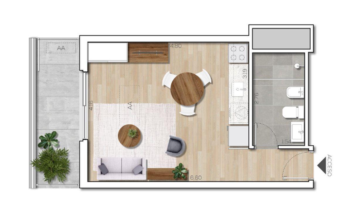 Foto de Venta monoambiente en Montevideo Harbour en pozo, imagen 5
