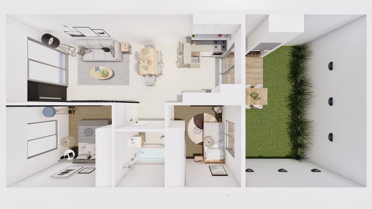 Foto de Departamento Ph en Alquiler Castelar - 3 Ambientes en Condominio Cerrado, imagen 1