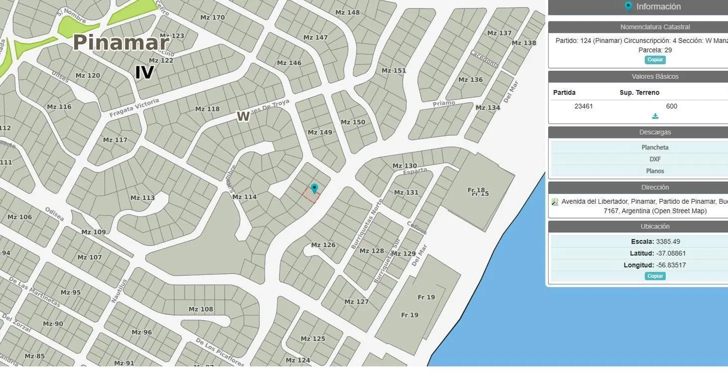 Lote en barrio Lasalle muy cerca del mar. Pinamar Norte. Sobre Av del Libertador 3