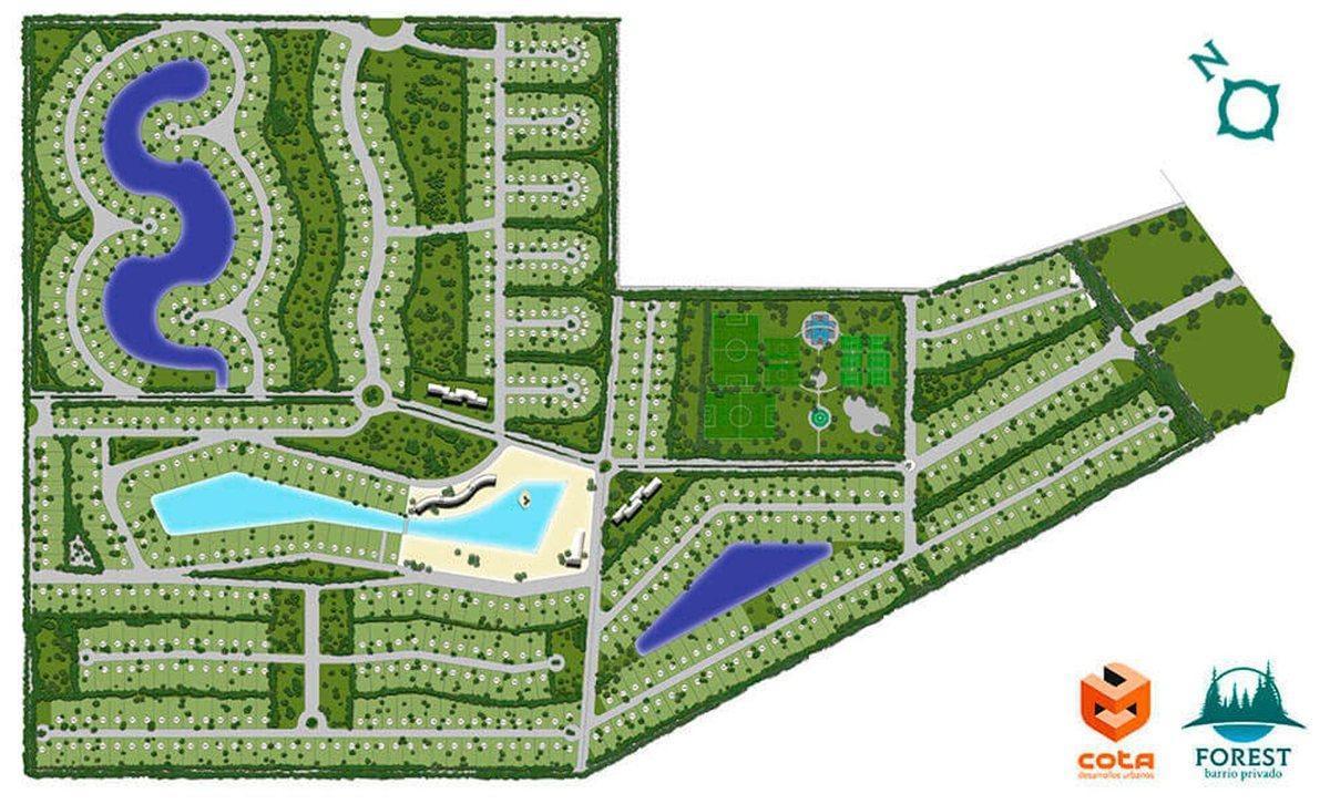 Lote en Barrio Forest a la laguna Canning