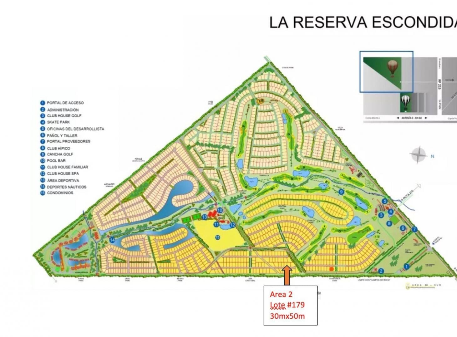Foto de Venta de Lote en Country Area 60 1500m2 #179, imagen 3