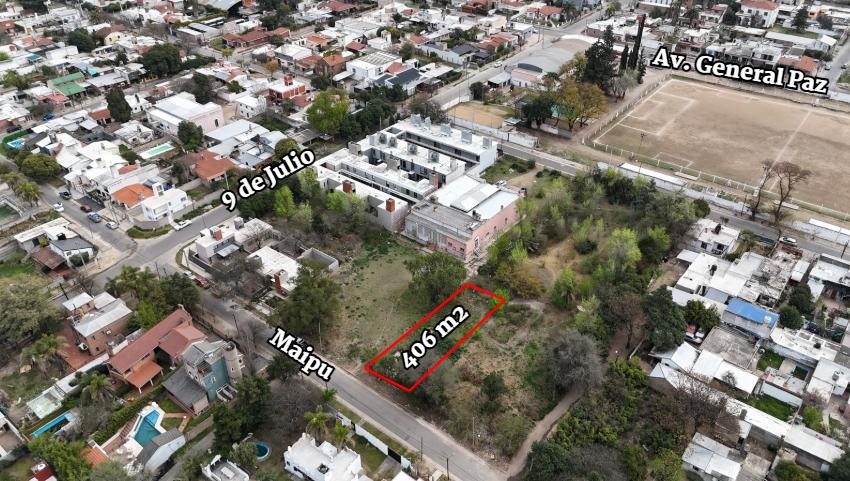 LOTE 406 M2 – B° CENTRO – LA CALERA - POSIBILIDAD FINANCIACION