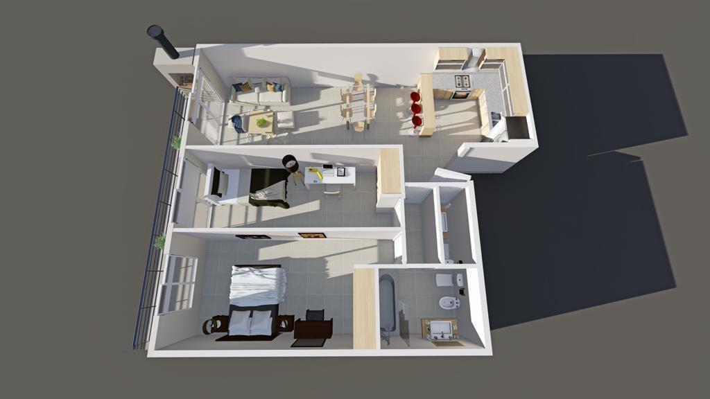 Departamento de Tres Ambientes en Villa Devoto 1