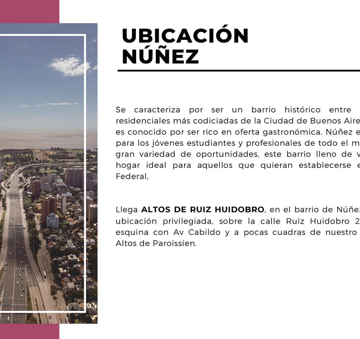 Departamento de dos ambientes en pozo en Nuñez
