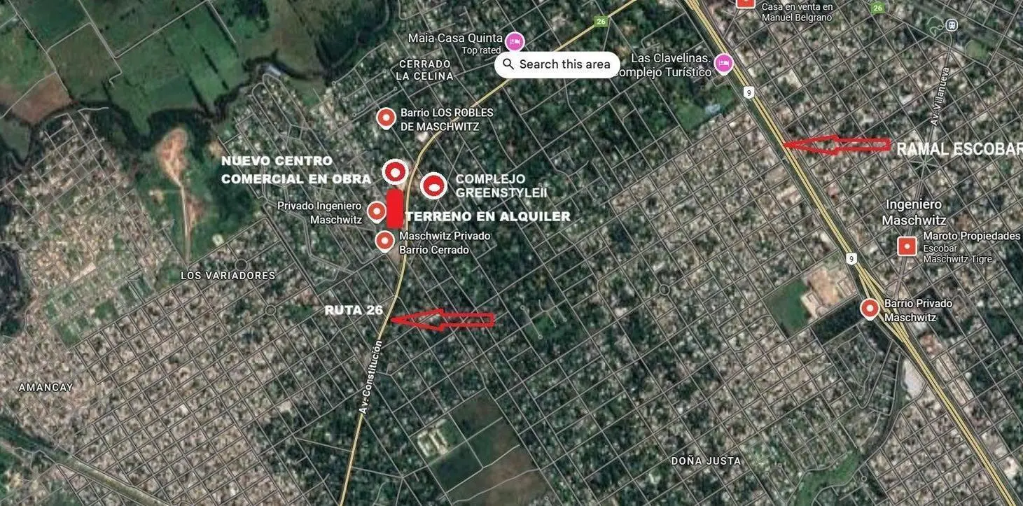 Terreno en  alquiler de 13.000m2 aptos varios usos 5