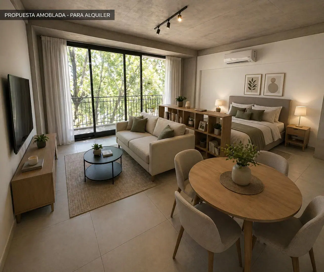 Departamento monoambiente Colegiales, CABA, con balcón a estrenar. 2