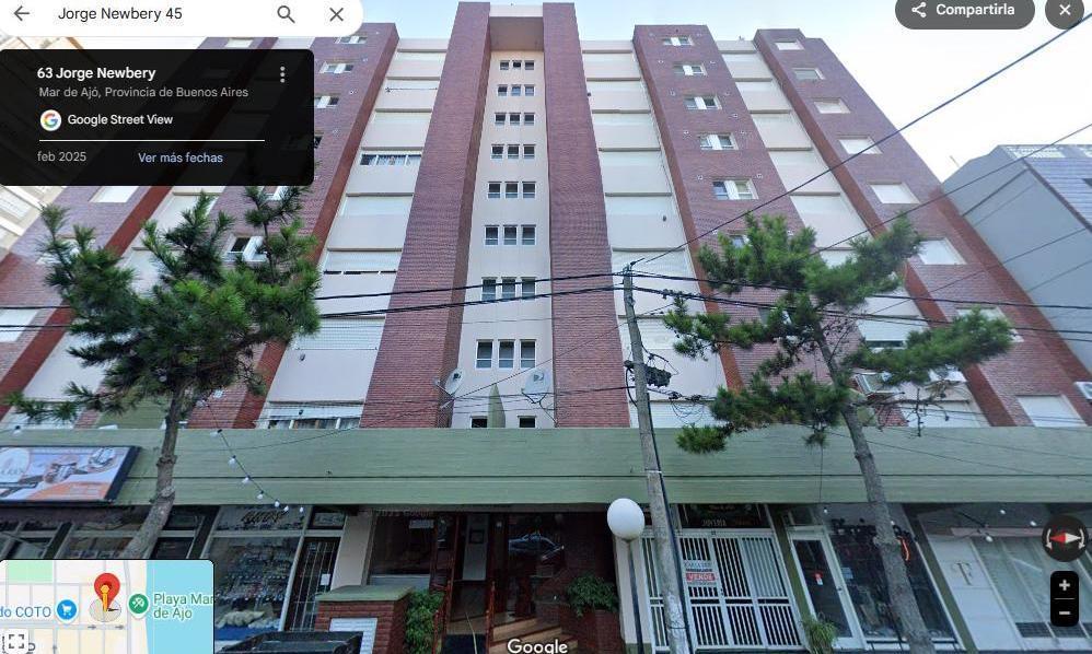 Departamento dos ambientes en Mar de Ajó, edificio de categoría Ancla XIII