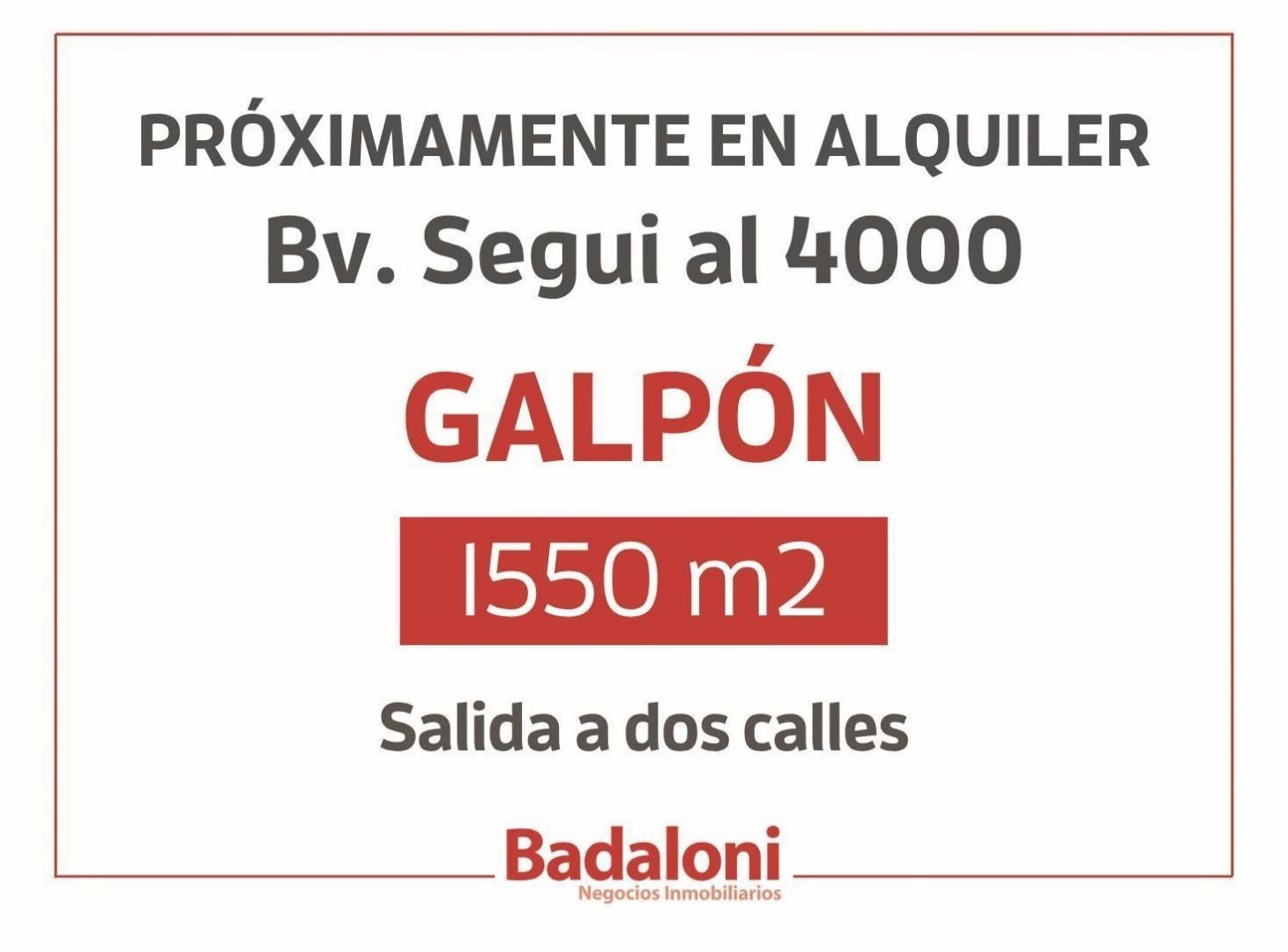 Galpón en Bella Vista