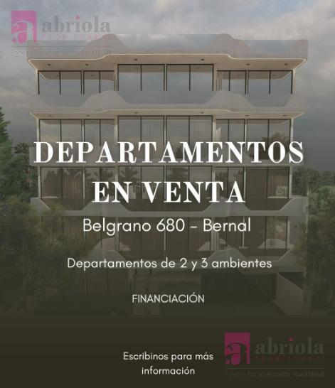 Departamento en venta en Bernal