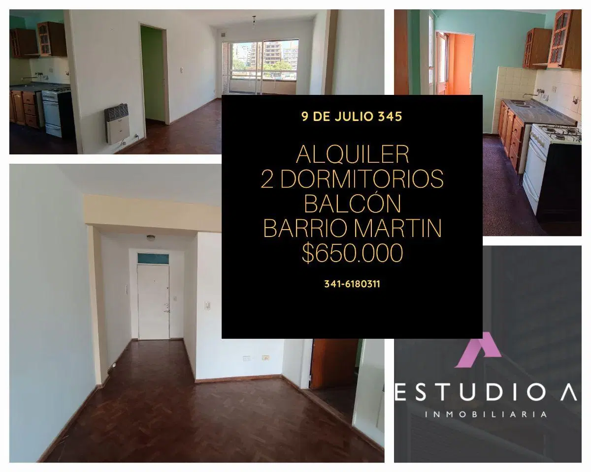 9 DE JULIO 345 * DOS DORMITORIOS * ALQUILER * 3