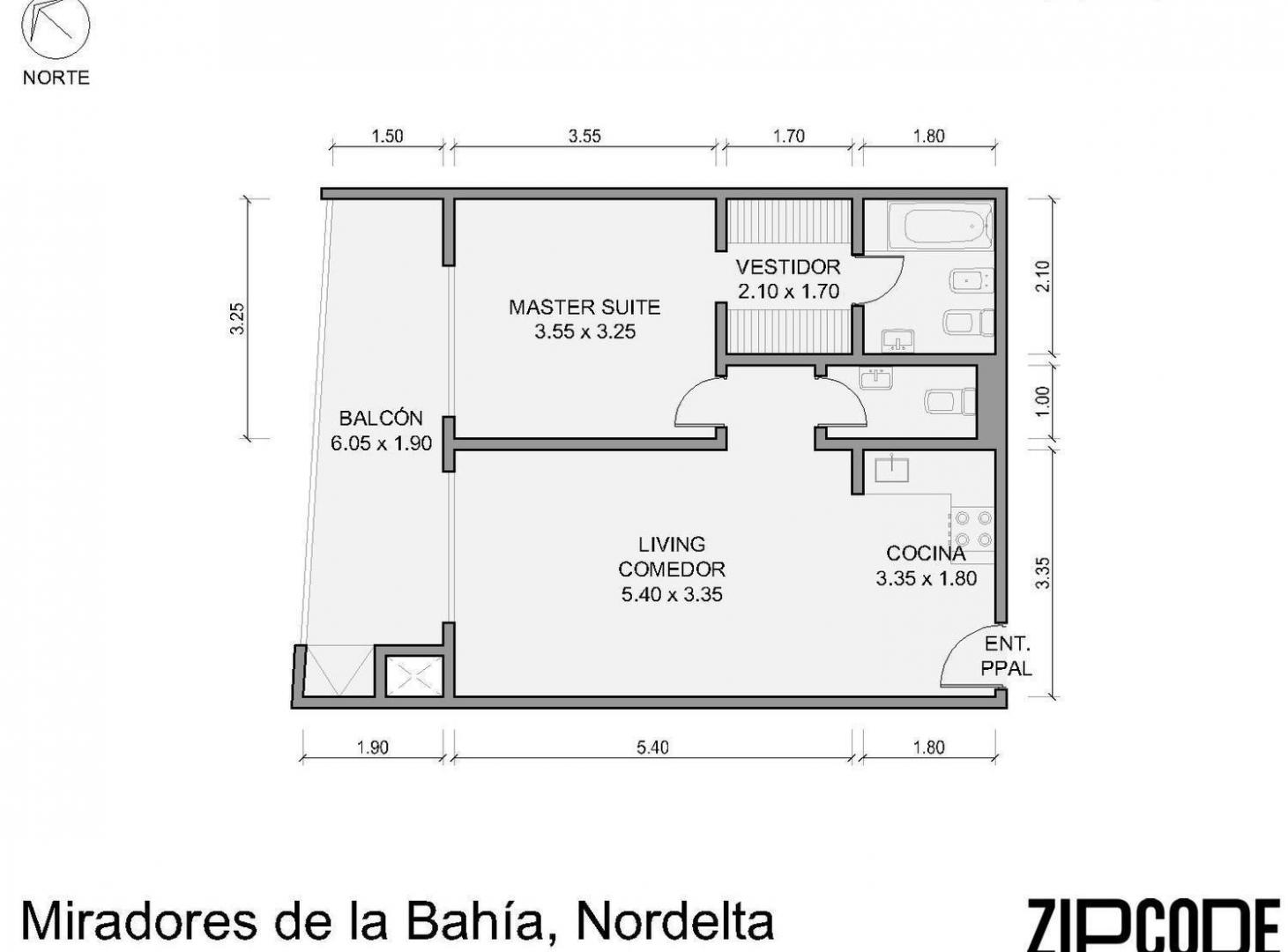 Departamento en Miradores de la Bahia