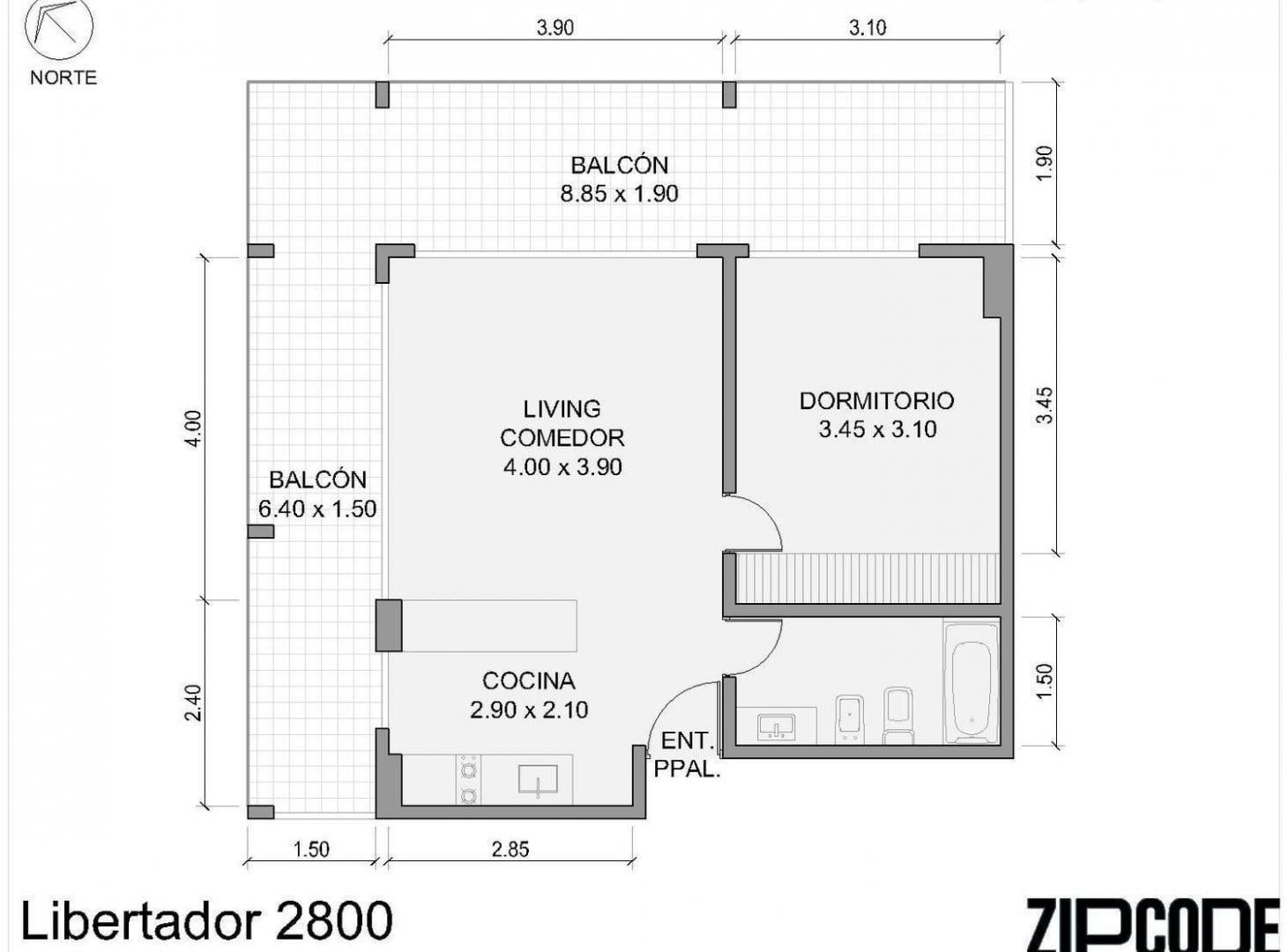 Departamento Domus Olivos 2 ambientes