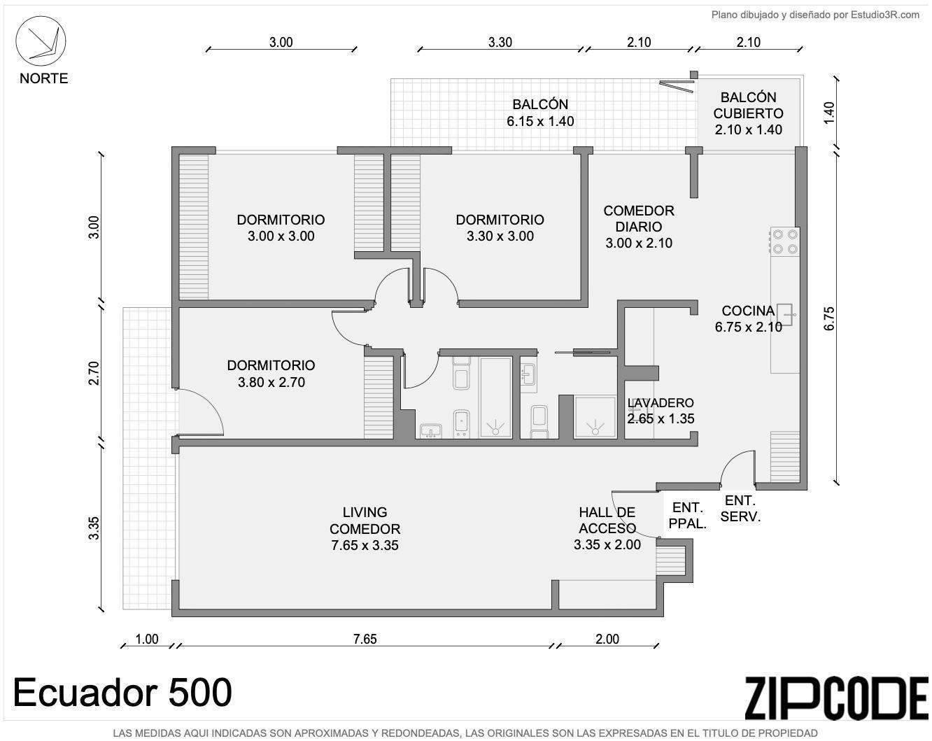 Venta departamento 4 amb Balvanera. Ampio, luminoso, balcón