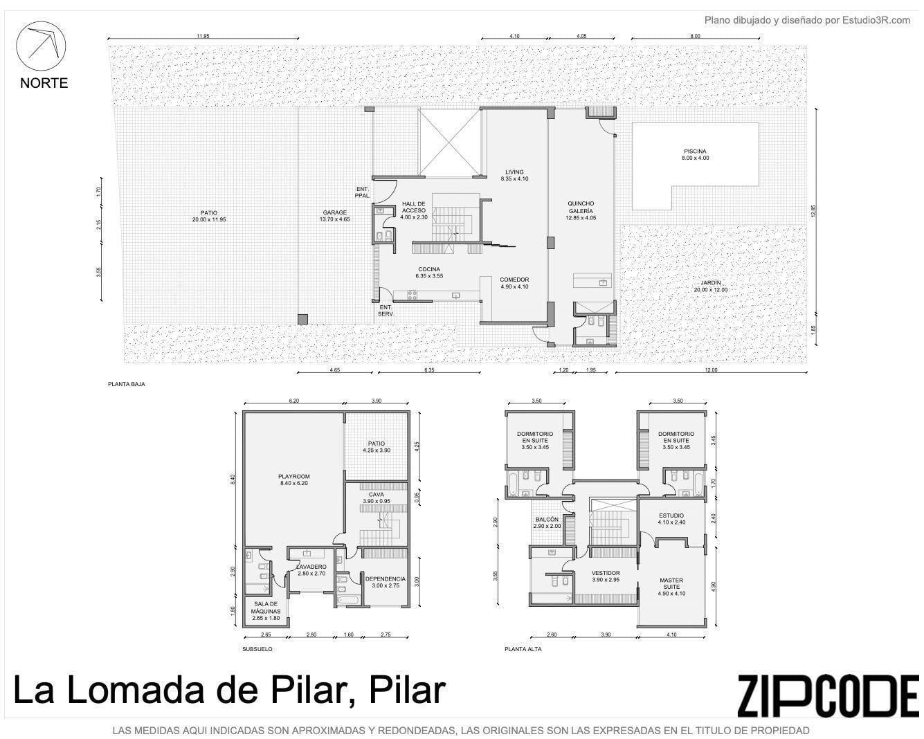 Casa en La Lomada De Pilar | 3 dormitorios en suite | 3 plantas | Luminoso | Jardin | Pileta.