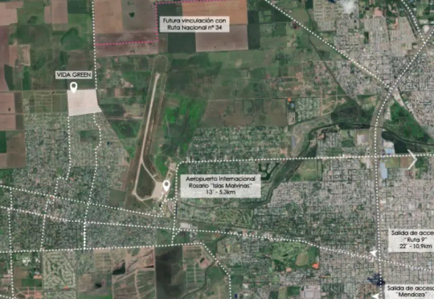 Terreno en VIDA GREEN Funes. Desde 584 m2. Excelente ubicaciones dentro del Barrio 4