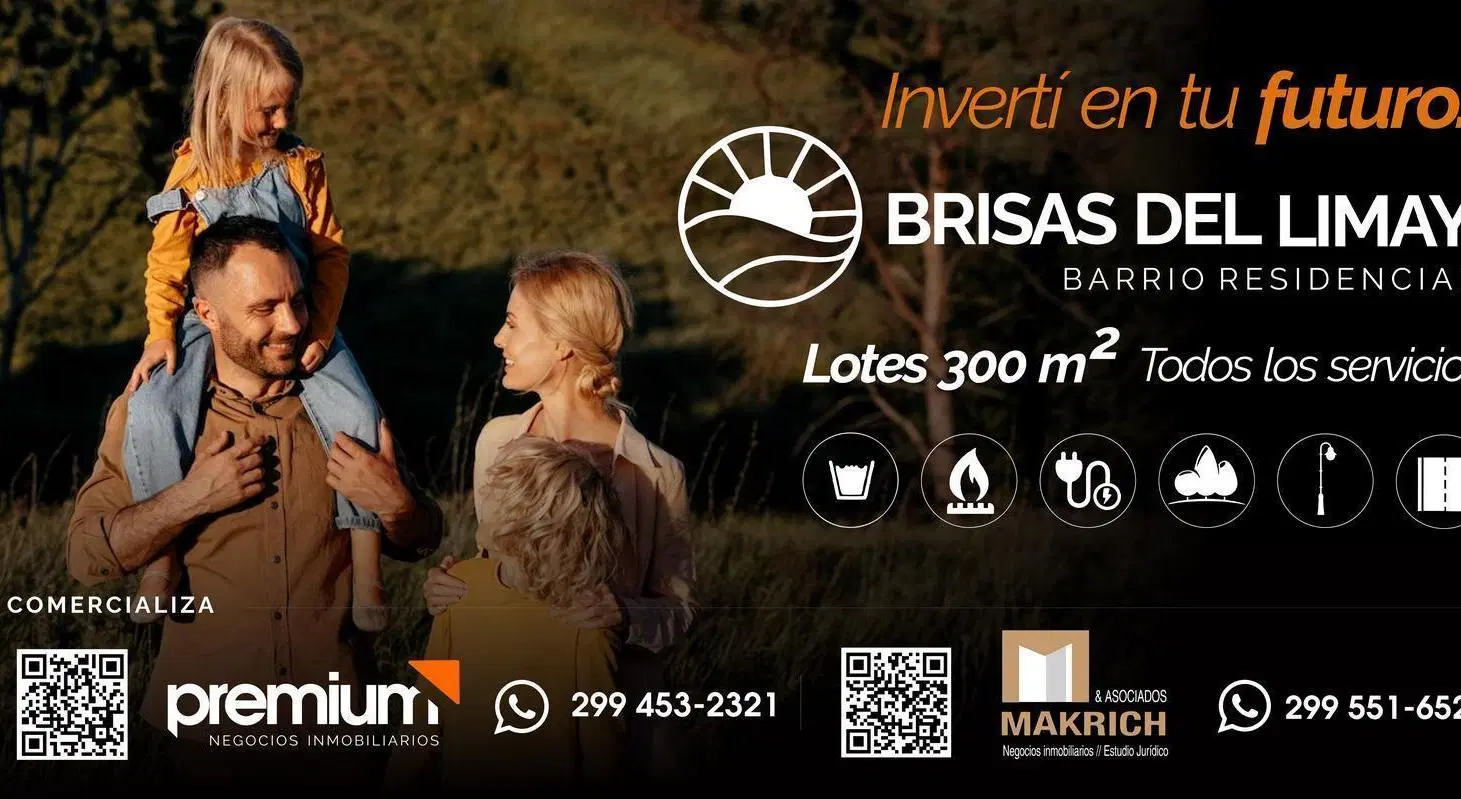 VENTA- Lotes de 300m² MZA D y G- Rio Senguer y Anaya- Brisas de Limay 4