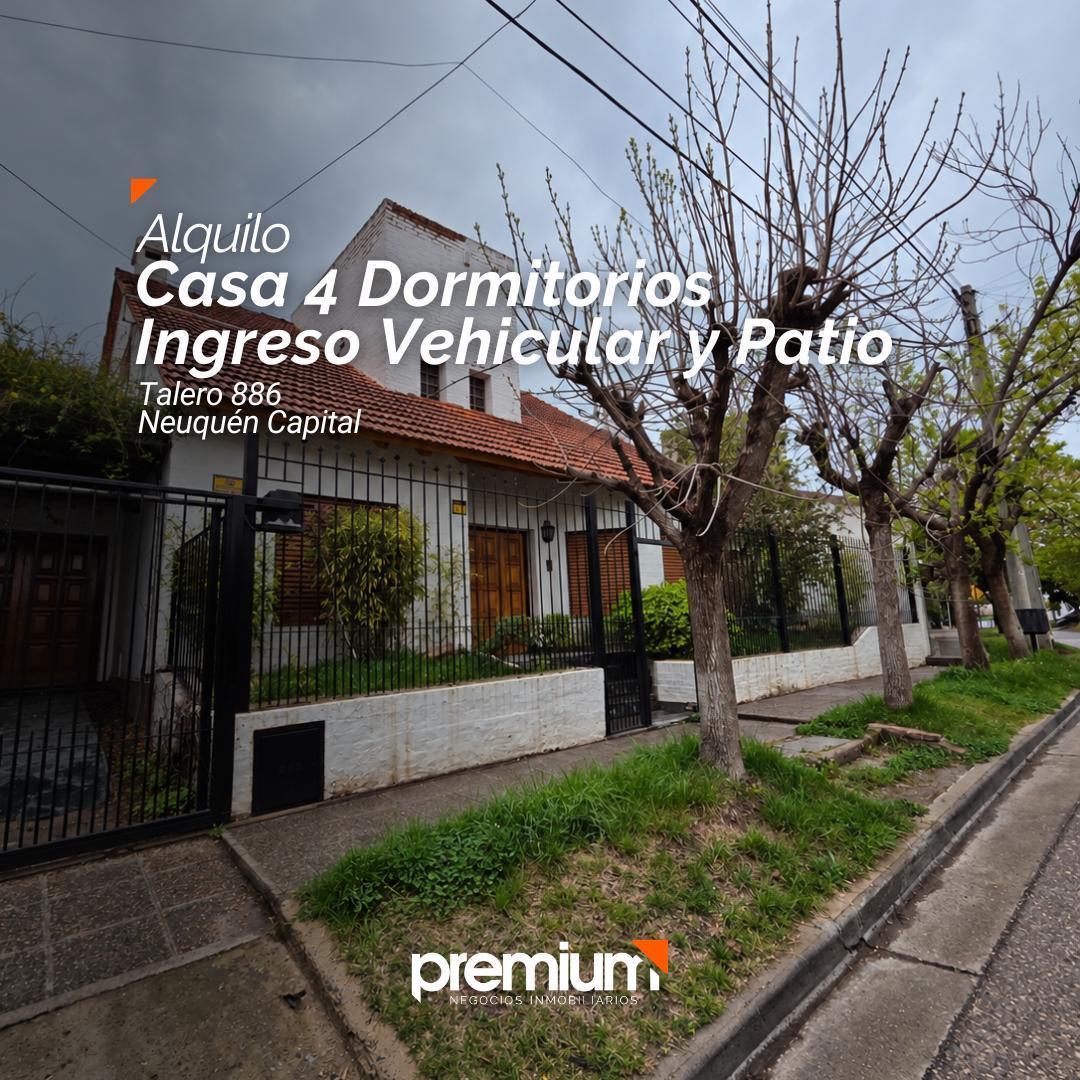 Foto de Alquiler Casa 4 dormitorios - Ingreso vehicular - Quincho - Talero 886, imagen 1