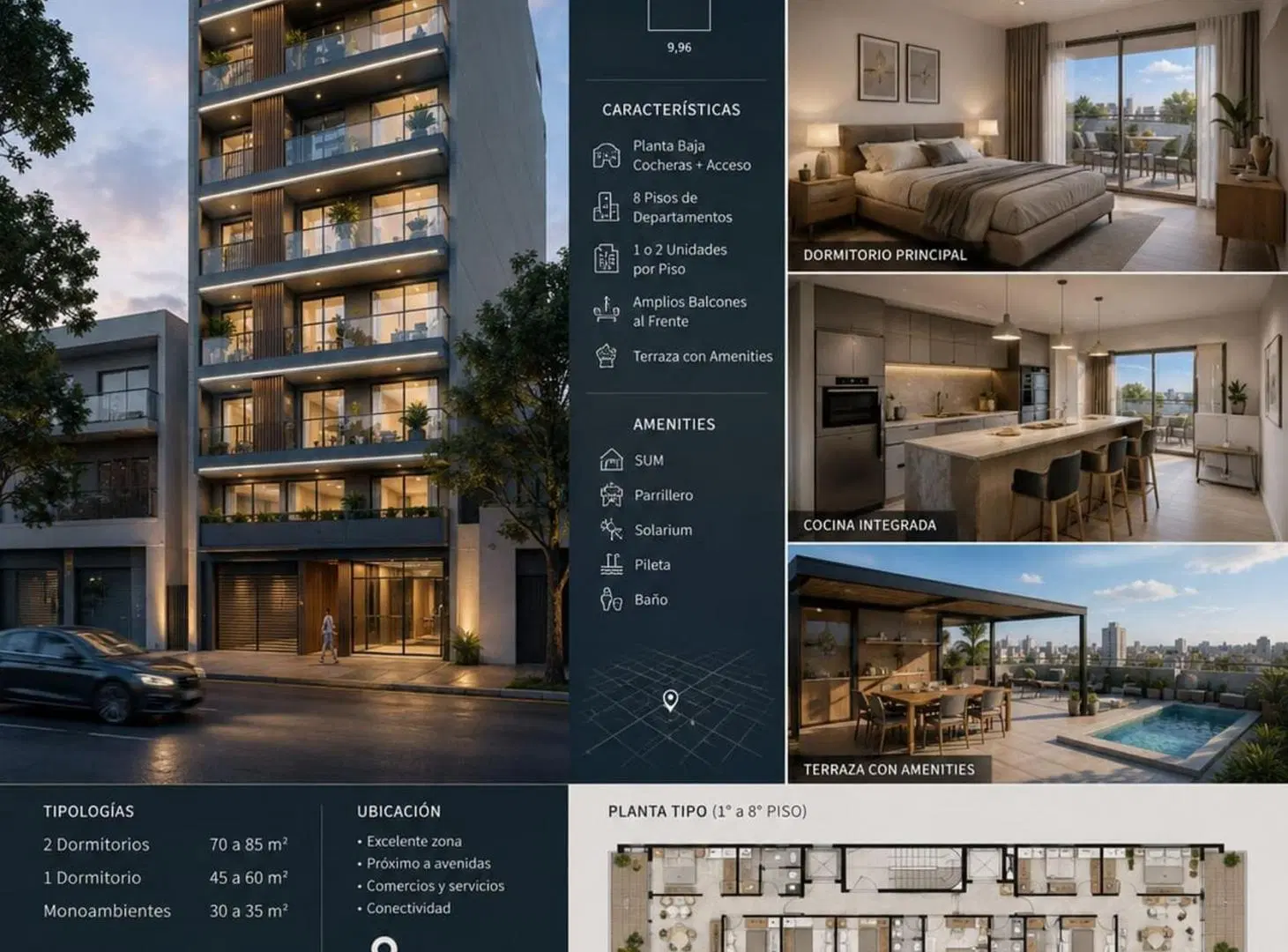 LOTE EN VENTA DE 315 M2 PB+8 1